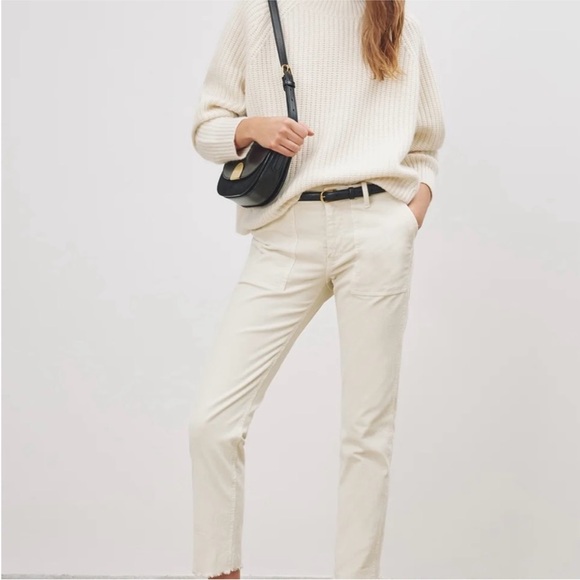 Nili Lotan Jenna Corduroy Pant in Winter White Sz 2 NWT Minimalist - Picture 1 of 11